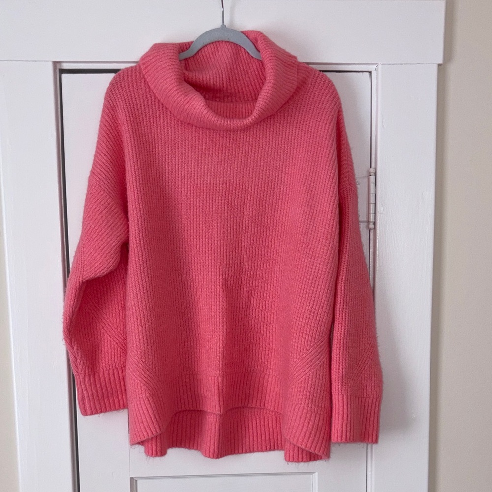 Old Navy Pink Cowl Neck Sweater